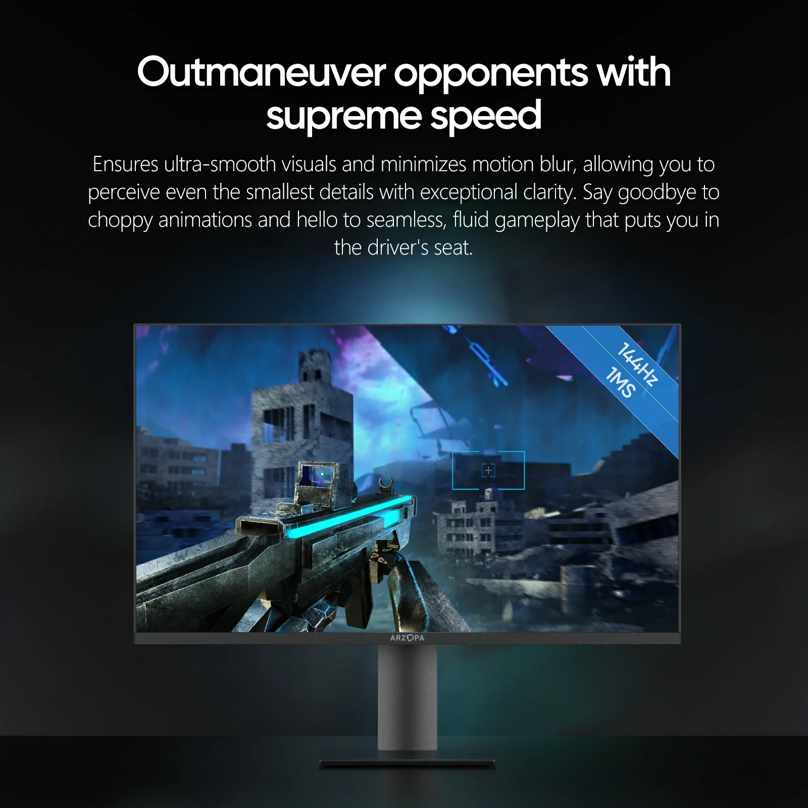 ARZOPA M3RC-32” 4K UHD (3840x2160) 144HZ Gaming Monitor - Image 5