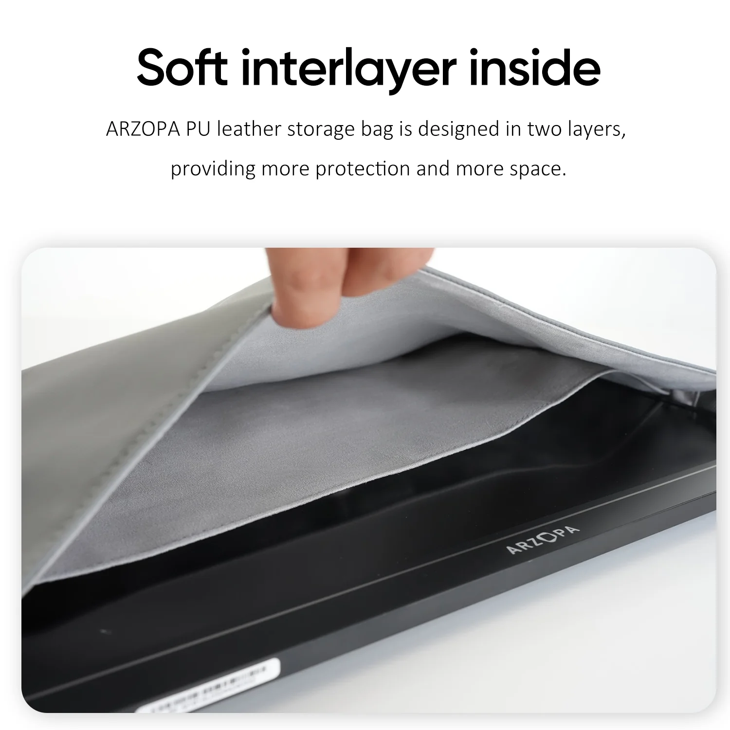 Arzopa 17.3" Portable Monitor Sleeve Bag - Image 4