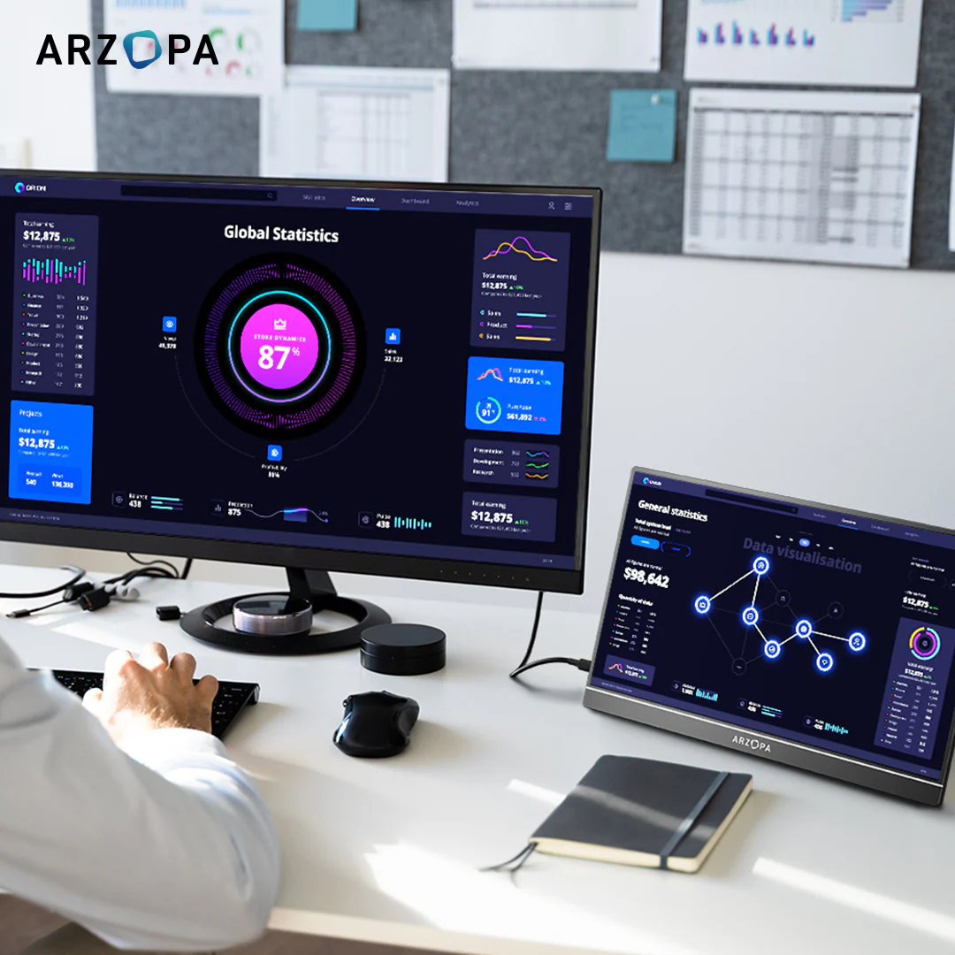 Arzopa Z1RC 16" 2.5K 16:10 Productivity Portable Monitor 123%sRGB - Image 3